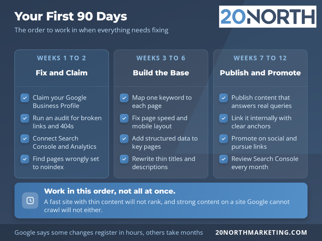 your first 90 days increasing your search engine visibility