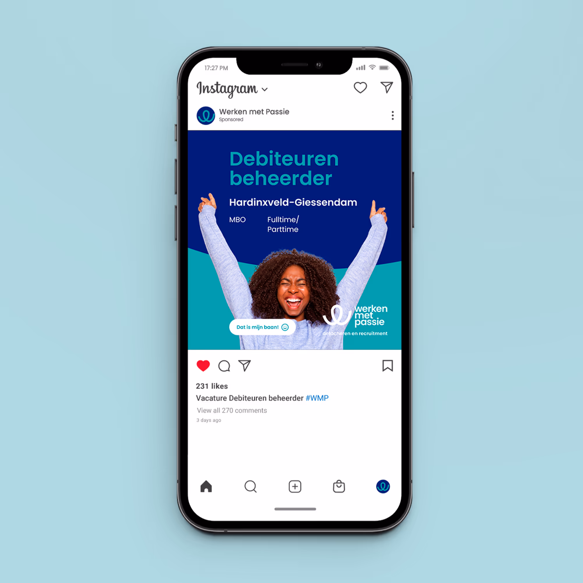 Werken met Passie Instagram bericht