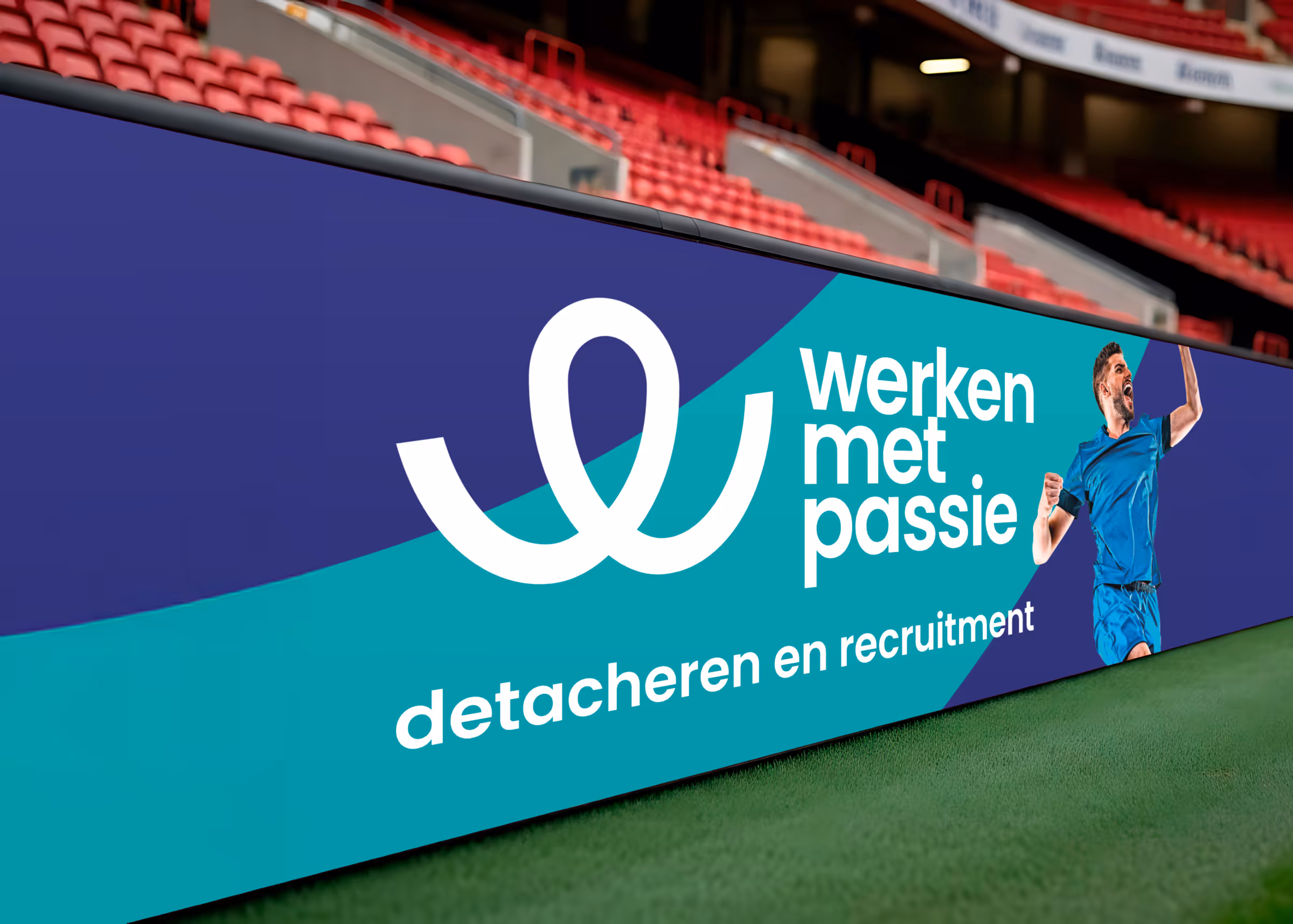 Werken met Passie voetbalbord reclame
