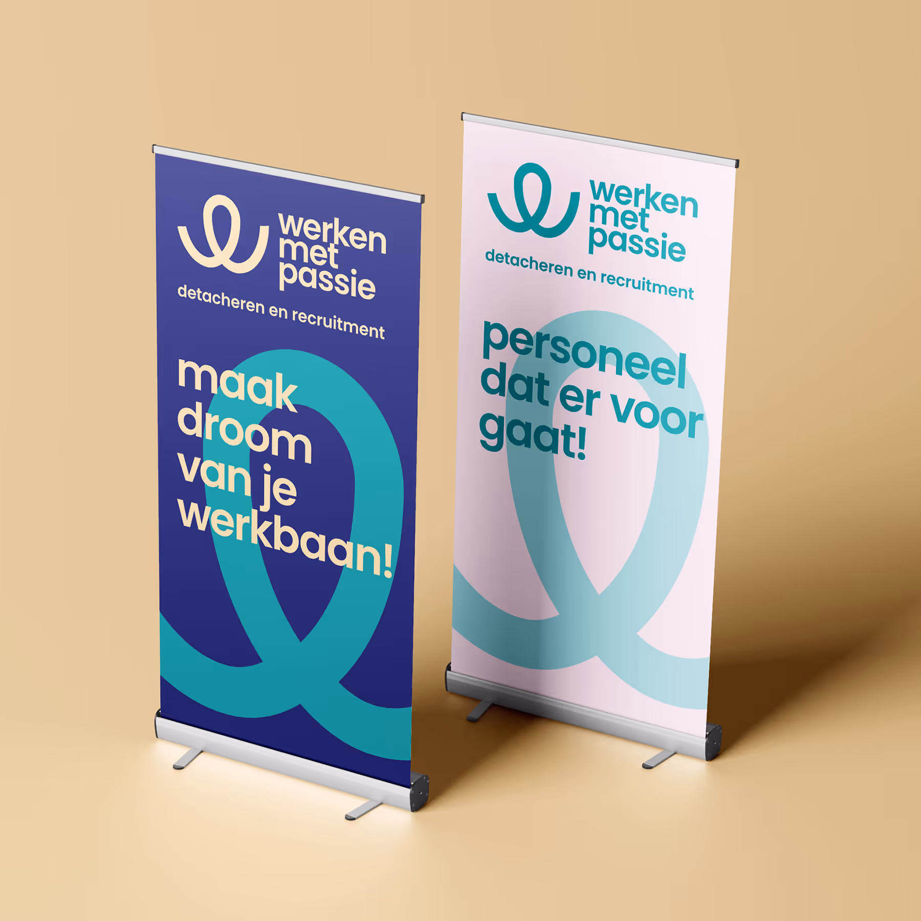 Werken met Passie rollup banners