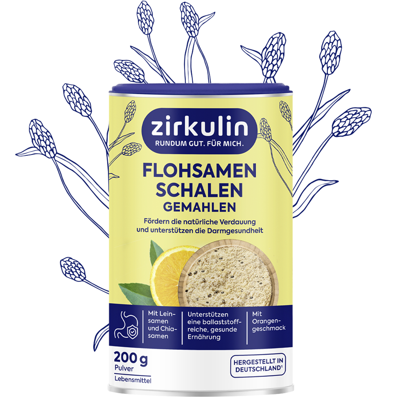 Flohsamenschalen gemahlen