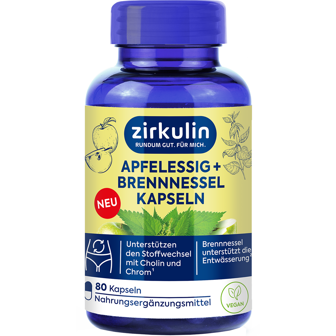 Apfelessig + Brennnessel Kapseln