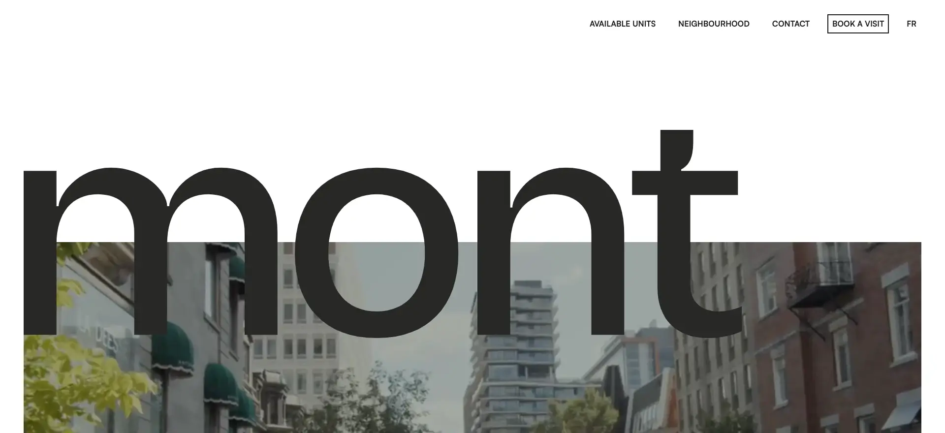 Overlapping panel style website layout