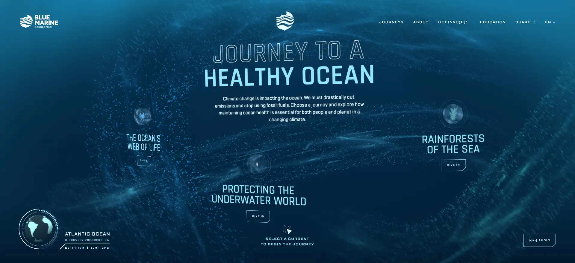 website design with immersive scroll experiences