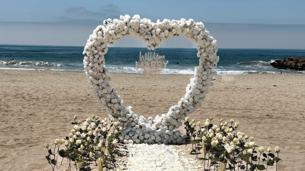 Beach Heart Porposal idea