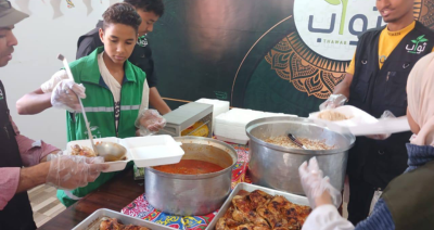 مطبخ ثواب الخيرى مع مؤسسة ثواب للتنمية