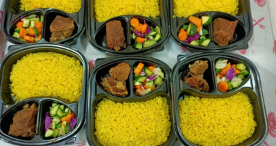 اطعام وجبات افطار مع جمعية بوابة الخير