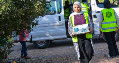 توزيع كرتونة رمضان مع جمعية صحبة الخير للخدمات