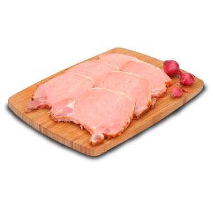 Chuletas de puerco cortadas LB