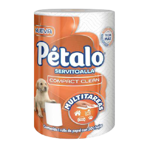 Servitoallas Pétalo Compact Clean 200 hojas