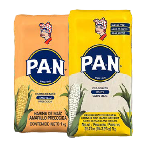 Harina PAN Blanca y Amarilla 2 LB