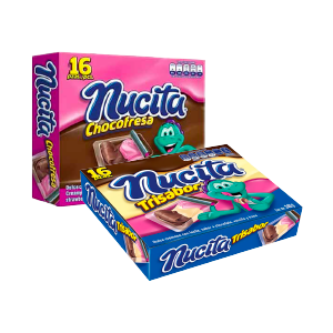 Nucita Trisabor 8 oz y Chocofresa 8 oz