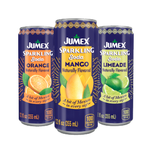 Jumex Sparkling Naranja, Mango y Limón