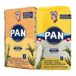 Harina PAN 5 LB Blanca y Amarilla