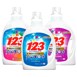 1-2-3 Detergente Líquido 4.6 L