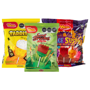 Paletas Vero 40 pack Tarrito, Sandibrocha y Dulce Susto