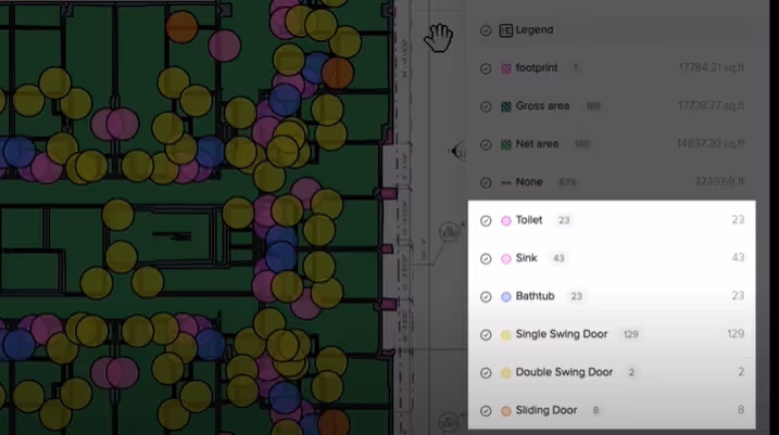 Generated Counts within Togal.AI