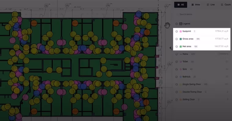 Generated Areas within Togal.AI