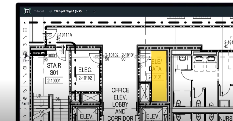 Example of area to extend in Togal.AI