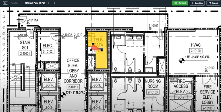 Filling Gaps with the Merge Tool in Togal.AI