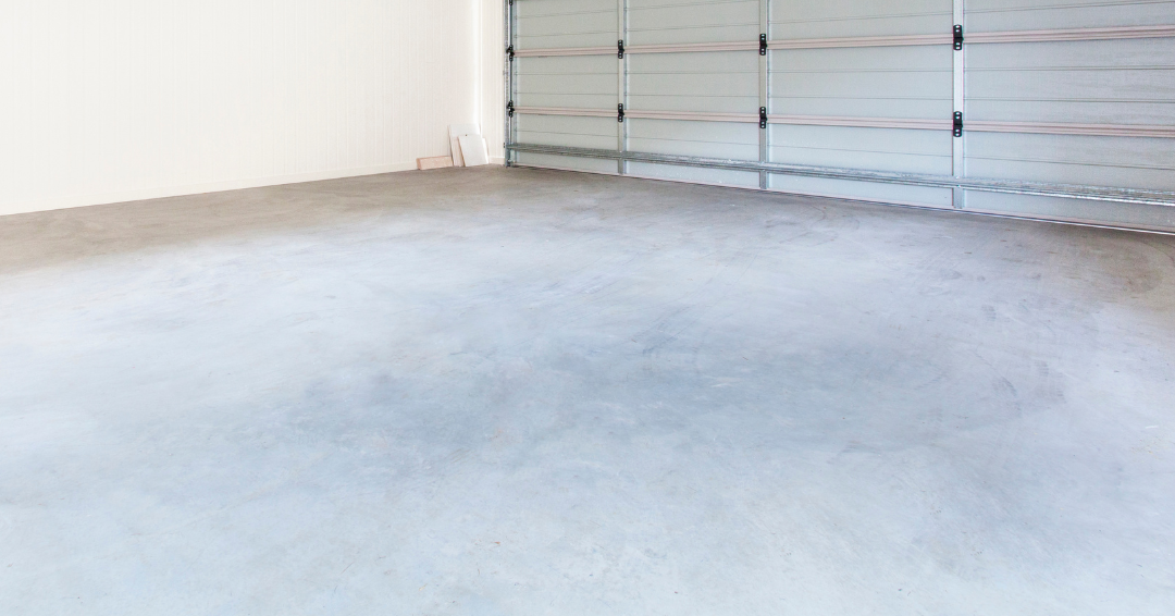 Concrete slab for garage