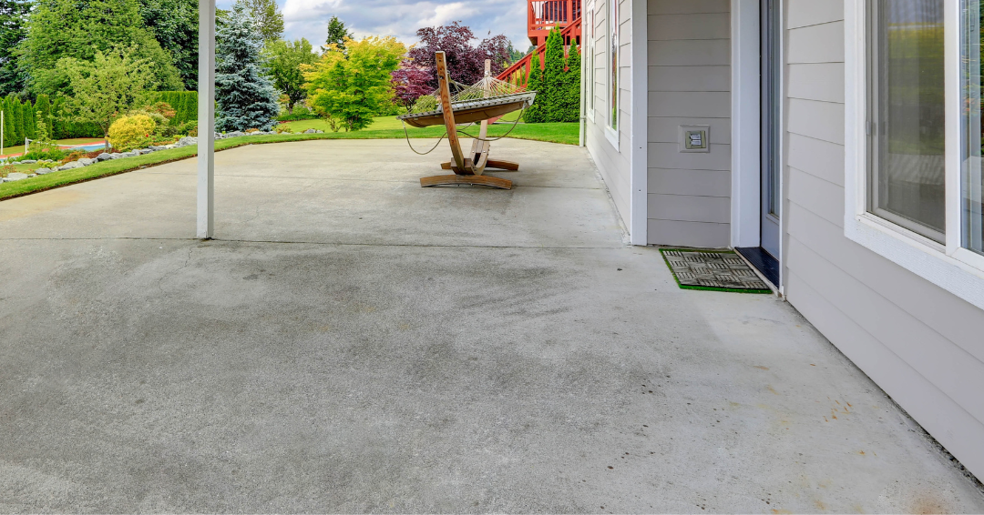 Concrete patio