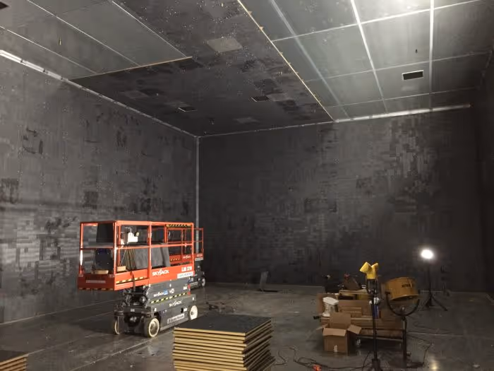 chamber ferrite tile application