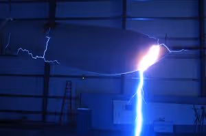 high voltage testing on wind turbine blade