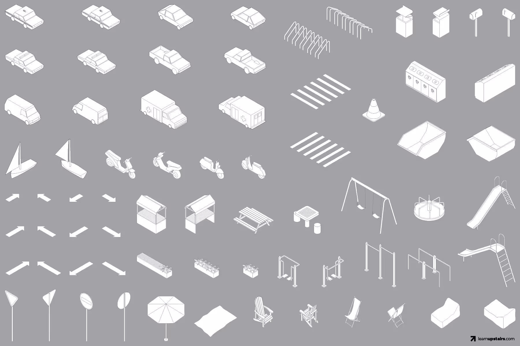 Preview of the Isometric Urban Pack vol.2