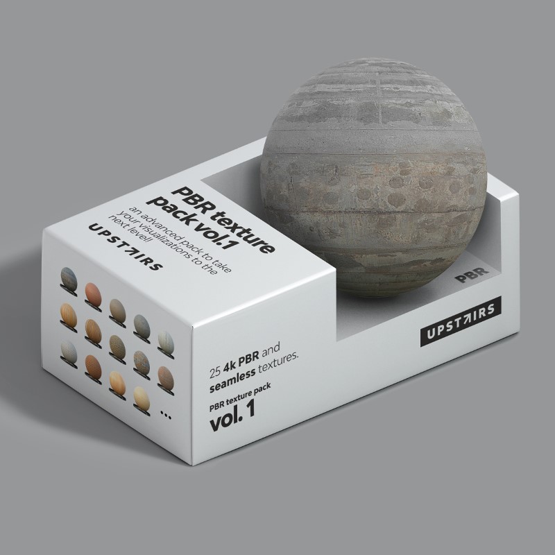 Mockup of the PBR Texture Pack