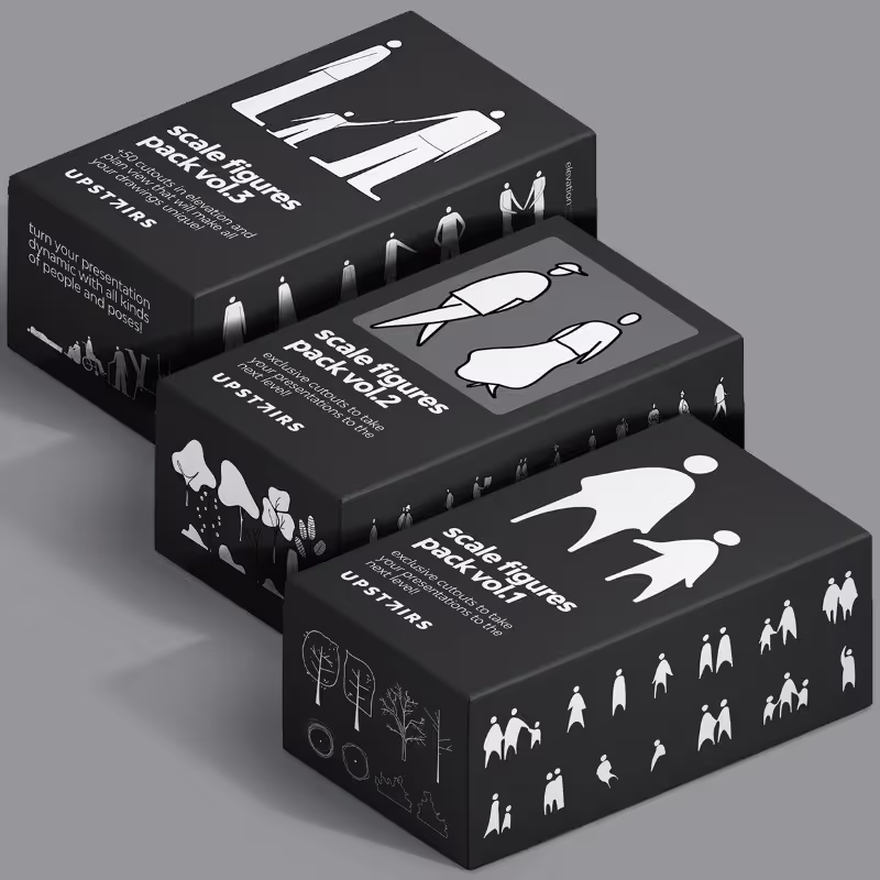 Mockup of the People Cutouts Bundle