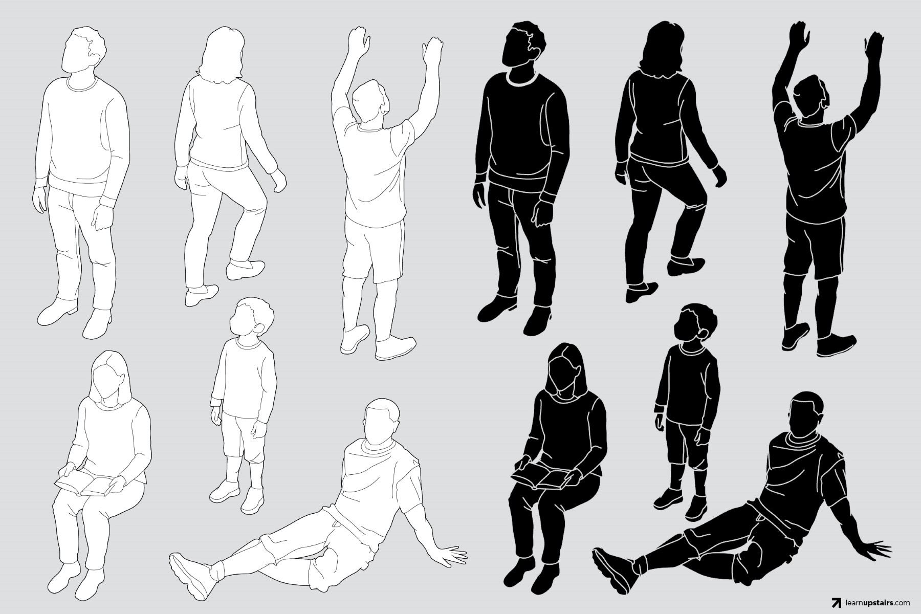 Preview of the Free Isometric Scale Figures Pack