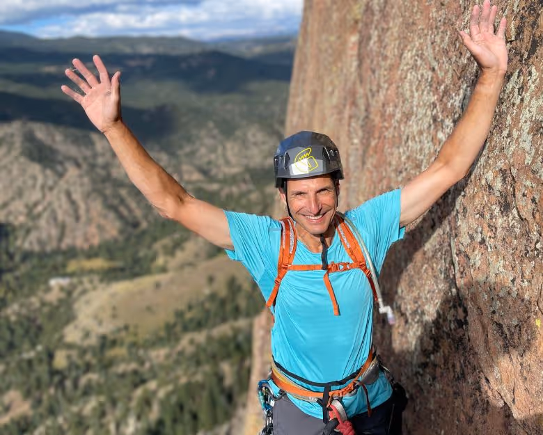 Gallery photo of someone rock climbing just outside of Denver