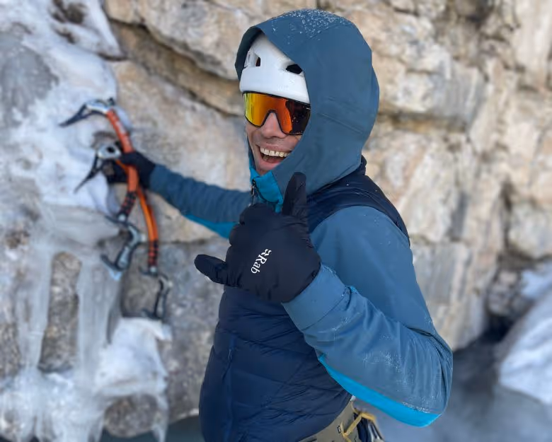 Gallery photo of people climbing with a Colorado ice climbing guide