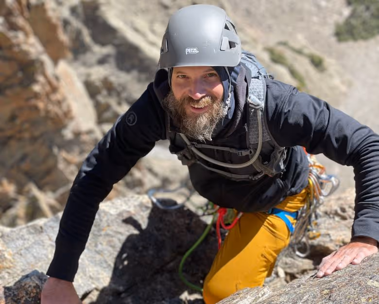Gallery photo of someone rock climbing with Alpine to the Max in Boulder