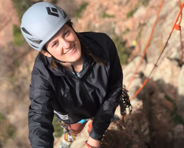 Gallery photo of someone rock climbing with Alpine to the Max in Boulder