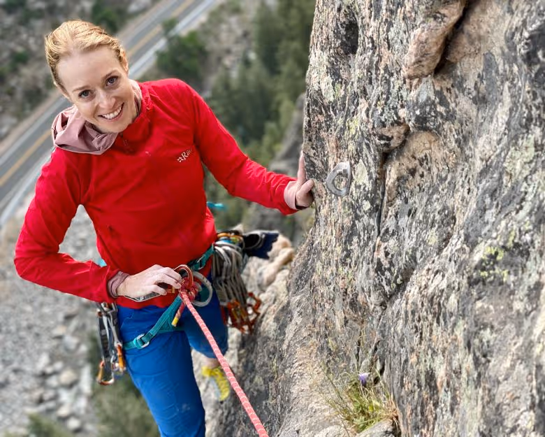 Gallery photo of someone rock climbing in Boulder, Colorado