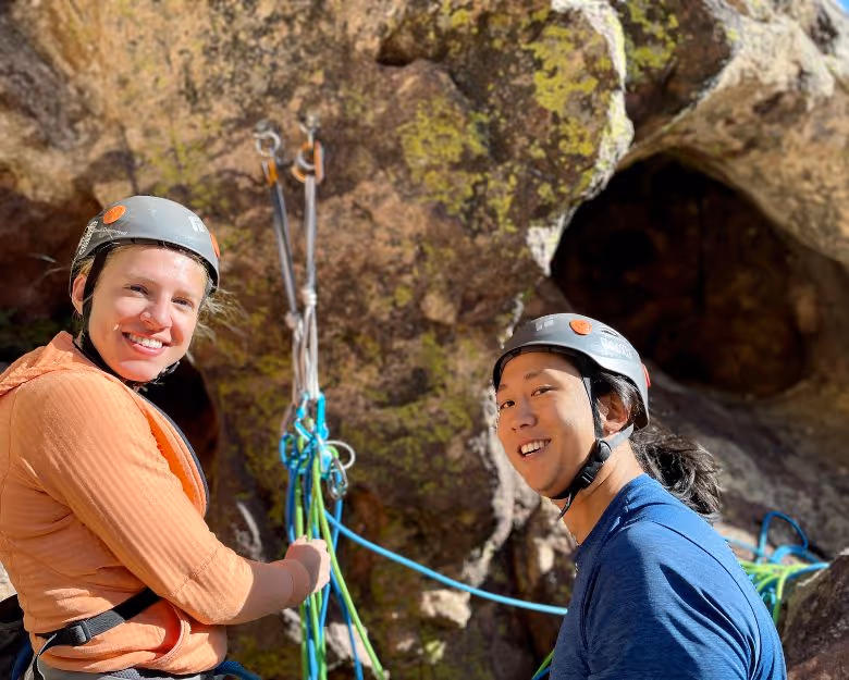 Gallery photo of someone rock climbing in Boulder, Colorado