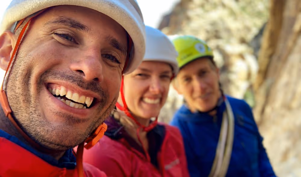 Max Lurie with fellow climbers in Colorado