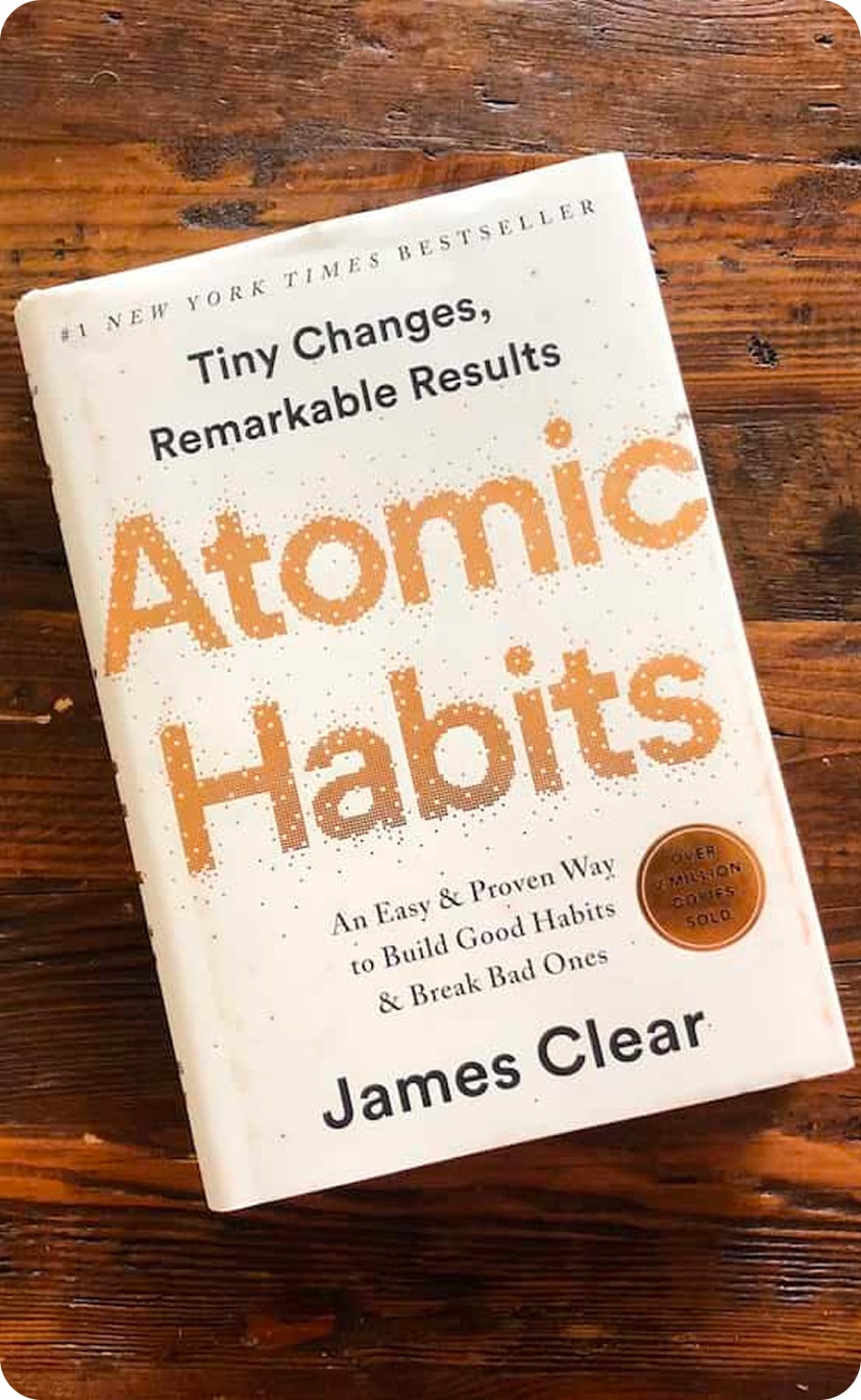 The Atomic Habits book cover