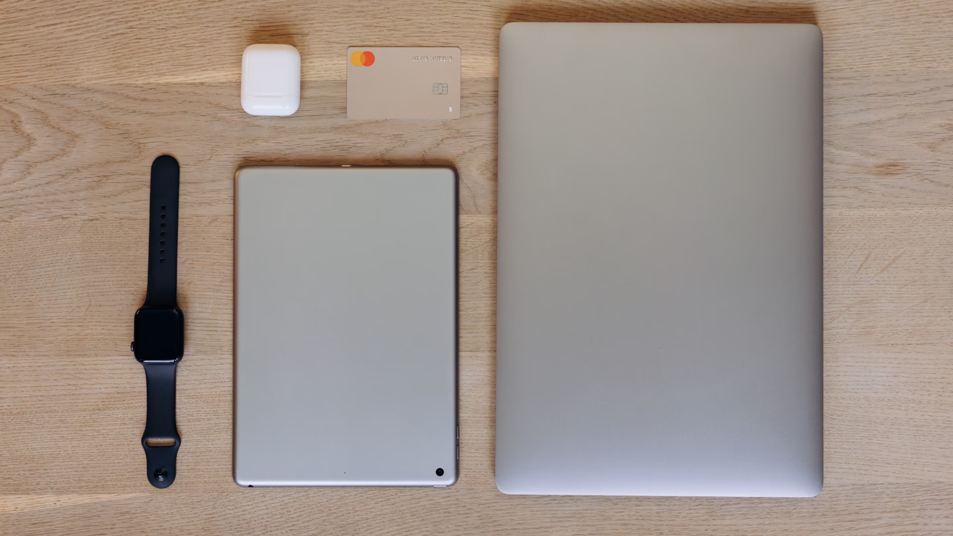 an overhead image of a bunch of smart devices