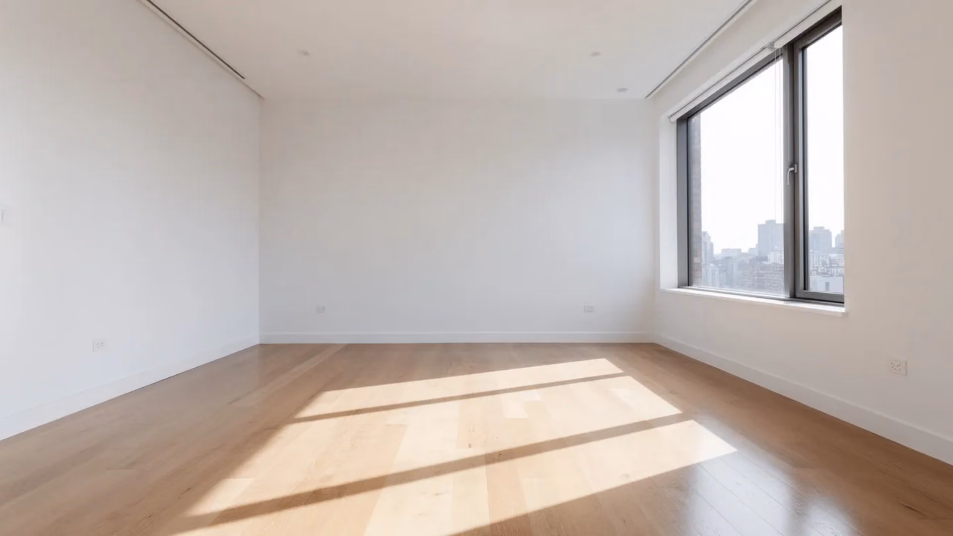Vacant apartment unit ready for make-ready work before a new resident moves in.