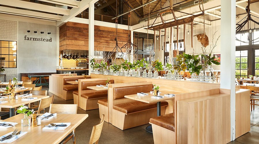 Farmstead at long meadow ranch dining room