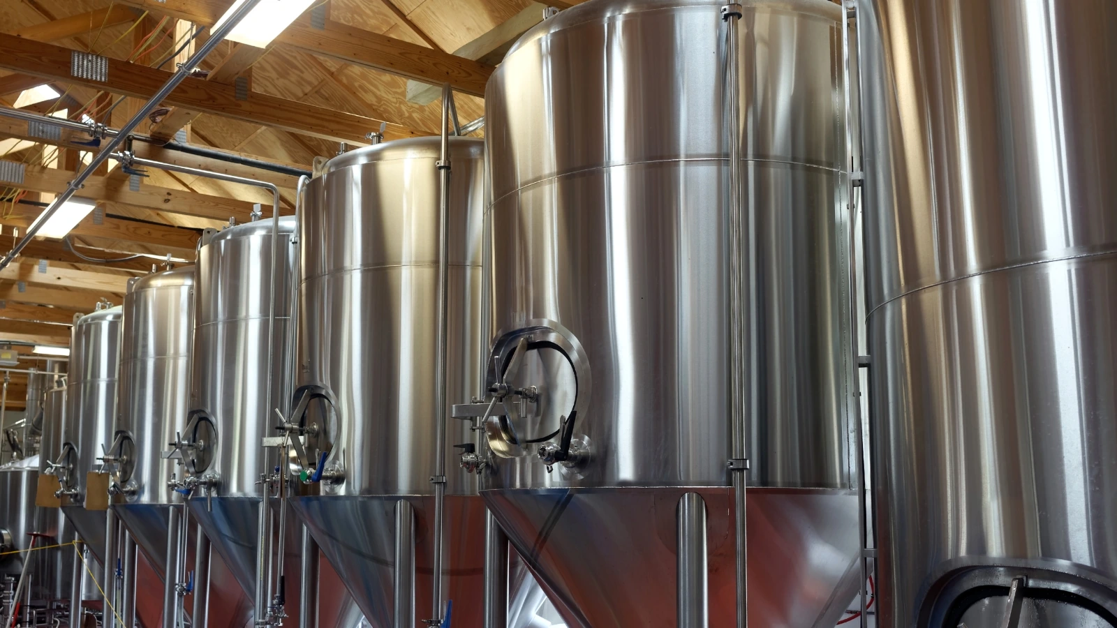 fermentation tanks at Napa Valley Brewing Company