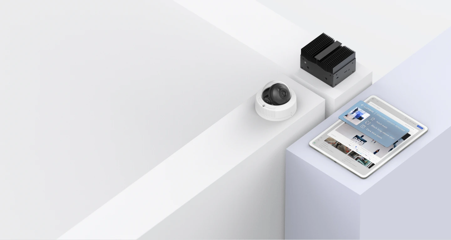 lumana ai video security 3d  product suite visualization 