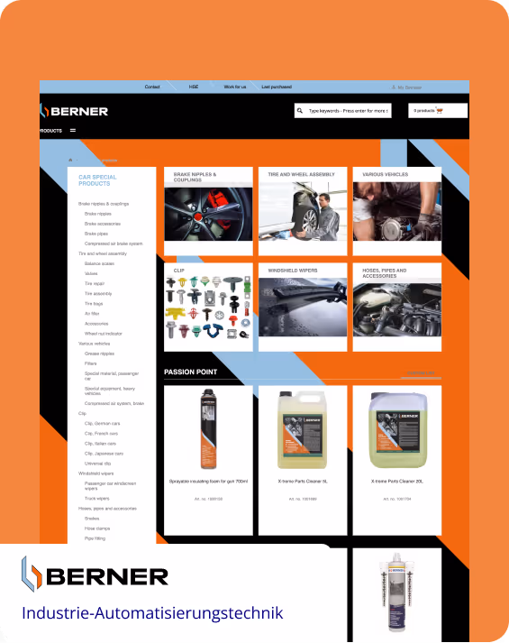 Website von berner Industrie-Automatisierungstechnik