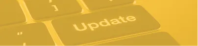 Close-up of keyboard update key symbolising white-glove, year-round school website maintenance support