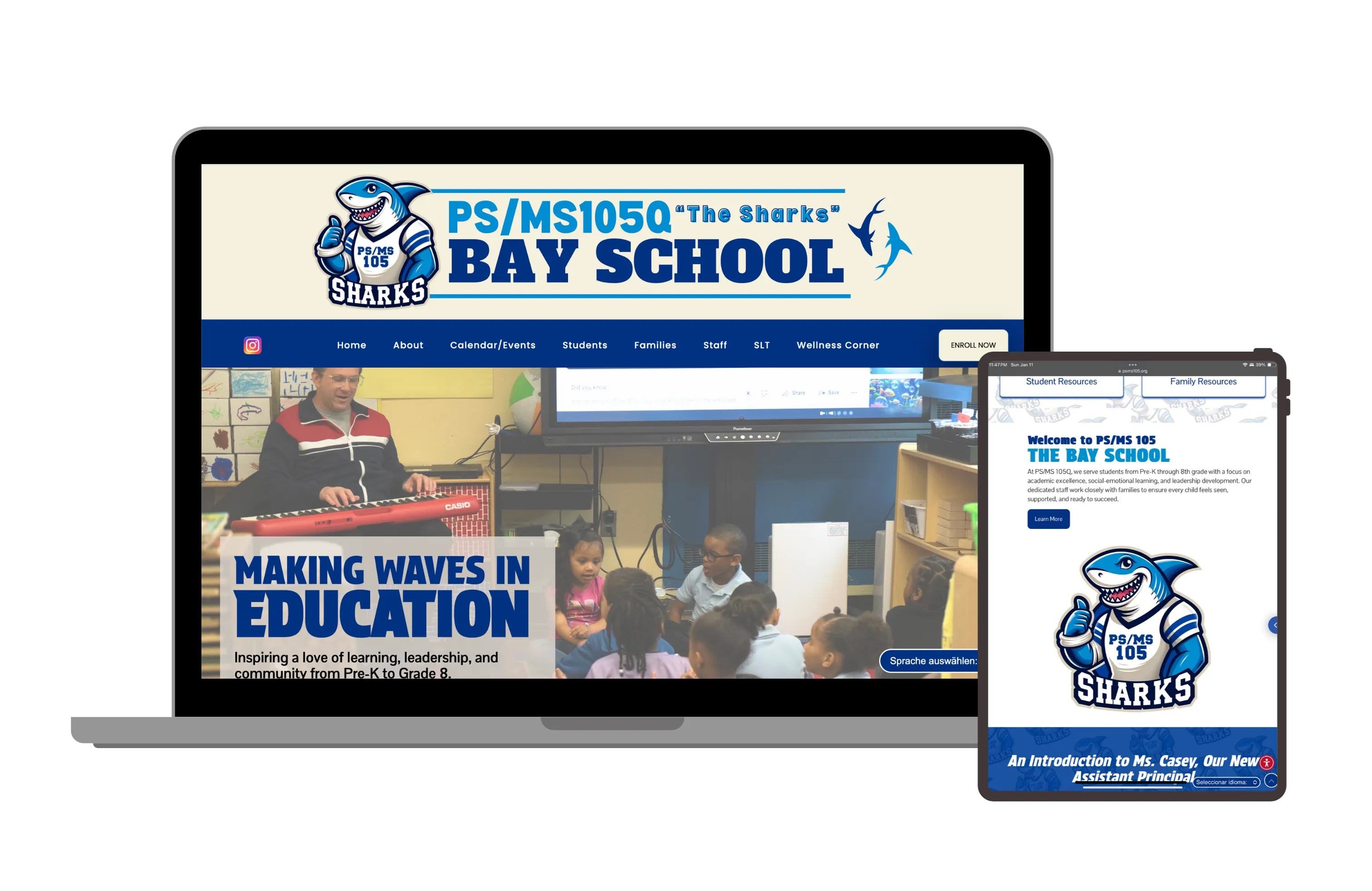 Legacy Leadership School website design