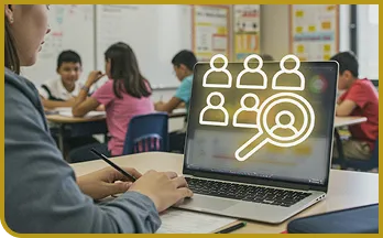 Teachear using STUDENT+ on SOLVED data dashboard