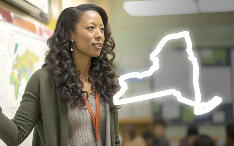 CTLE Hours Calculator FAQ icon highlighting common questions for New York teacher certification